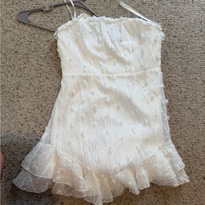 White mini dress